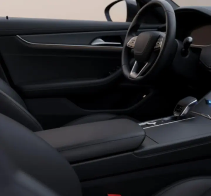 Akcesorium Drive Aura elegancko zintegrowane we wnętrzu premium samochodu.